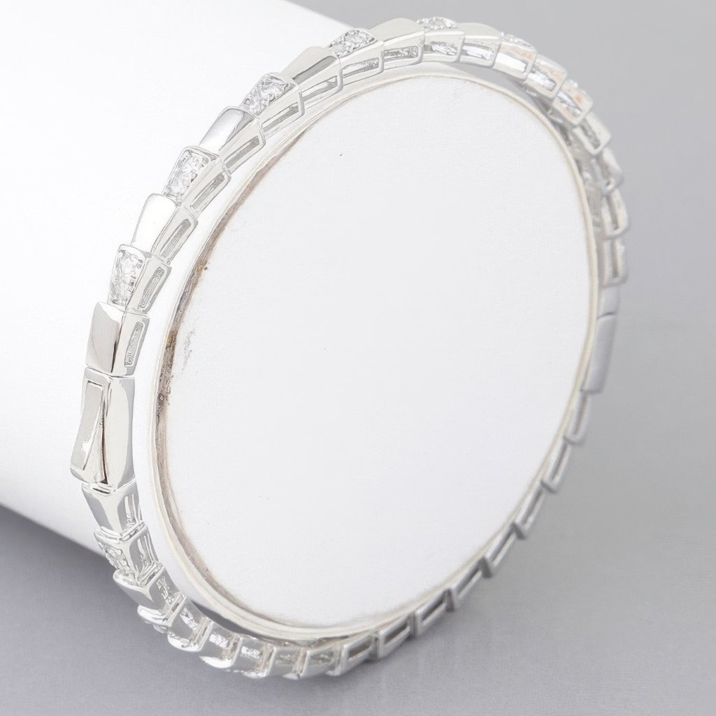 Bejeweled Snake Scale Bracelet
